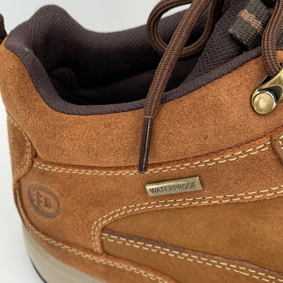 Dunham Midland waterproof ankle work boots brown leather CH3011 laces men 11.5 main image 5